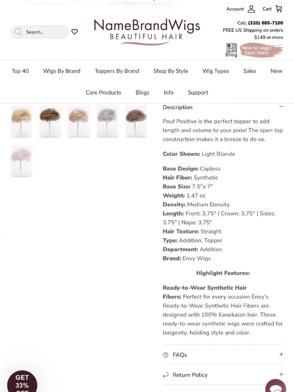 Envy Hair Topper